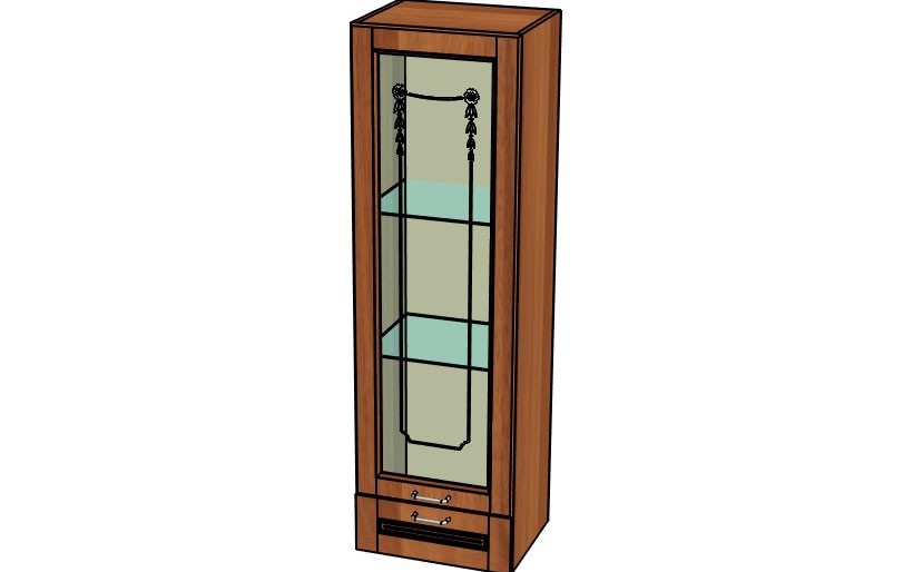Пенал Верхний С Ящиком Под Витраж «София №3» Левый / Правый 